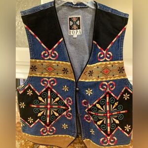 Ropa Hairston Roberson Large Vest Western Vintage